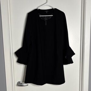 Alfani Women's Elegant Black Blazer with Ruffled Sleeves